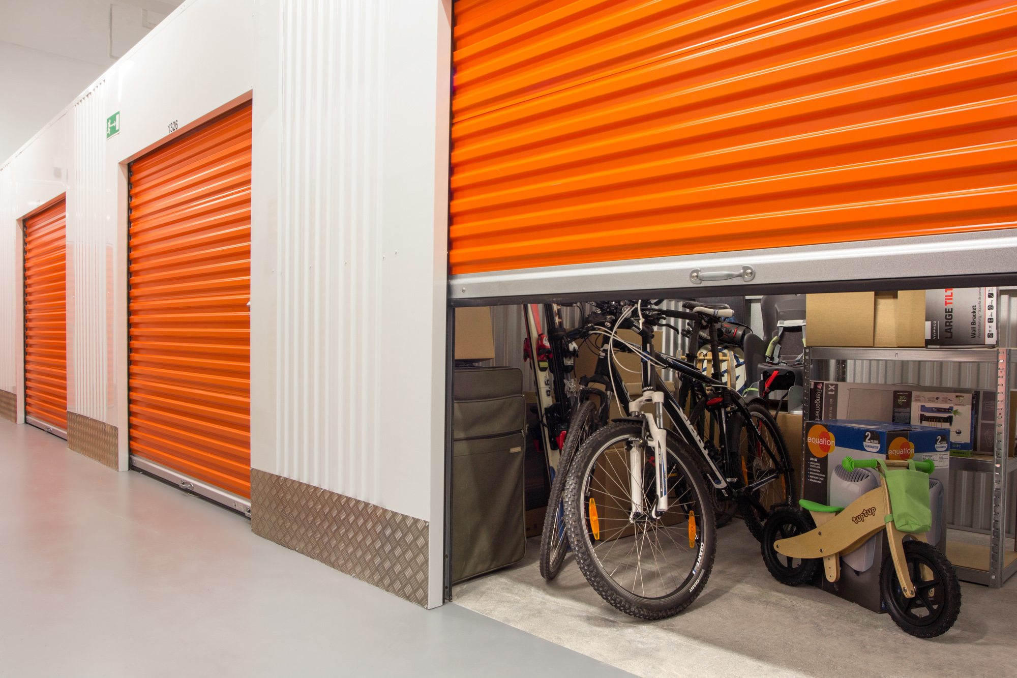 Bikes in storage