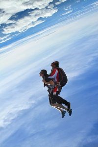 Wheelchair skydiving