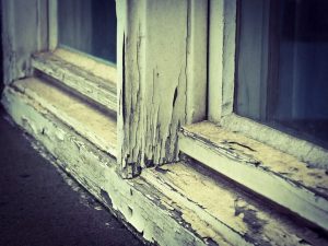 neglected window frames