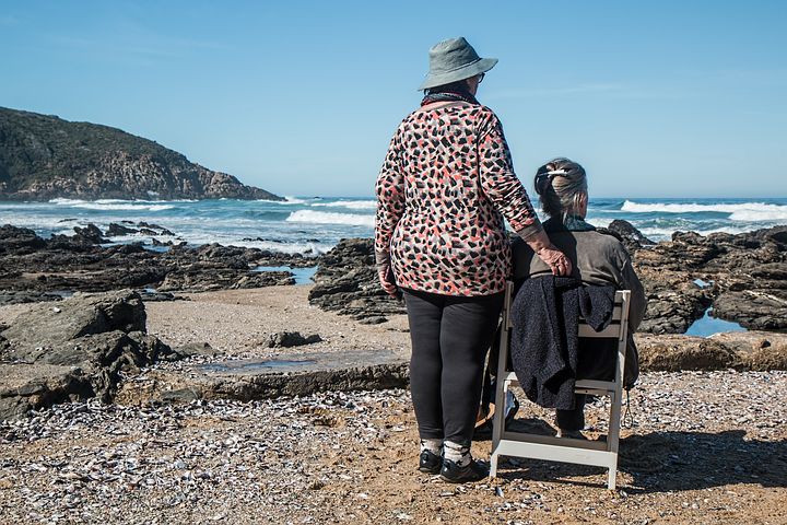 Women on a beach